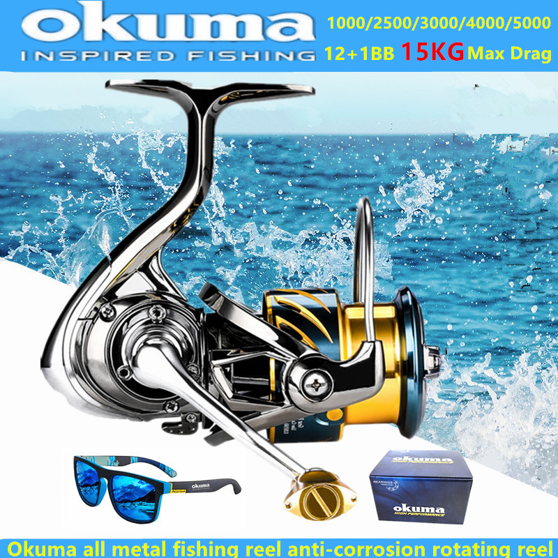 Kastking Reel Zephyr - Okuma All Metal Fishing Reel 12+1BB15KG