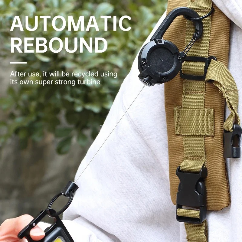 Conventional Reel - Retractable Heavy Duty Pull Reel Carabiner