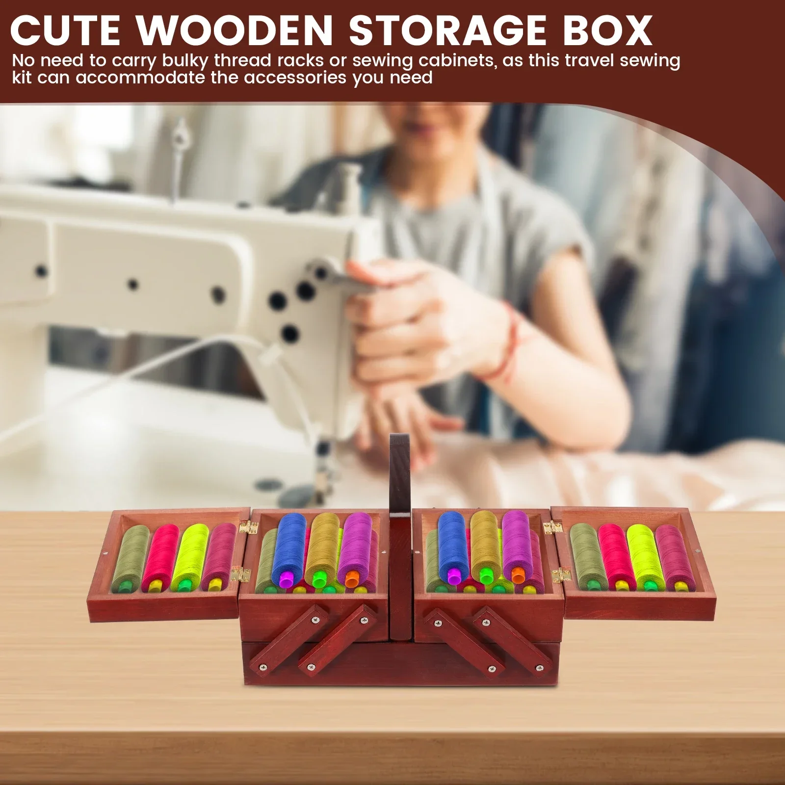 Expandable Sewing Thread Box W - огляд і ціна Reel Case